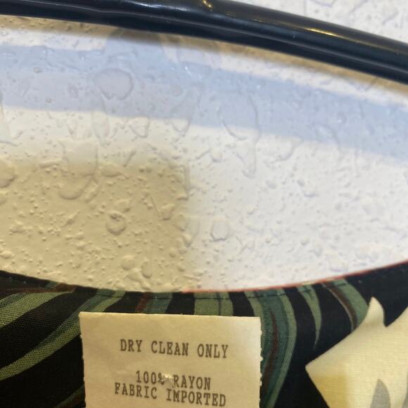 Carol Anderson Vintage Floral Shawl Collar Button Down 1980s Dress Sz Sm - Picture 9 of 15